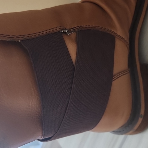 Naya Mirage Leather Ankle Boots Tan Size 6.5 - Picture 8 of 13